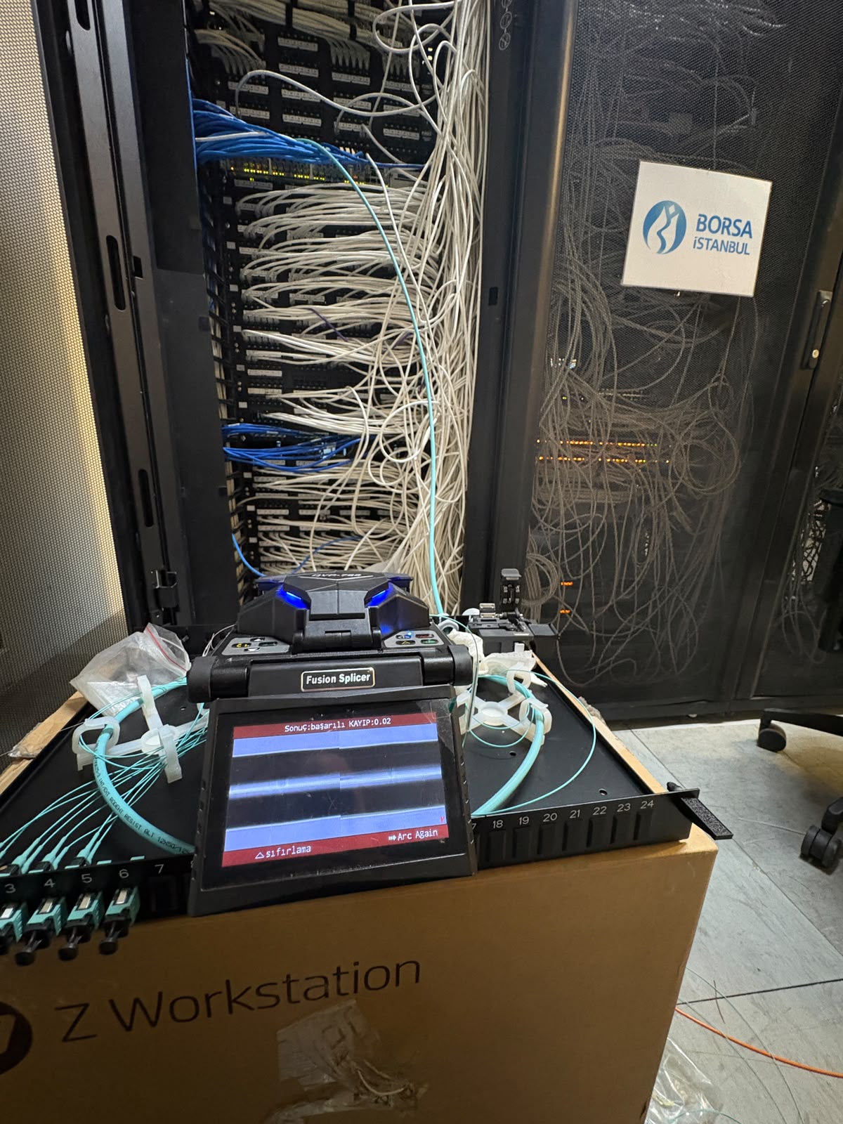 Fiber optik bağlantılar saha uygulaması
